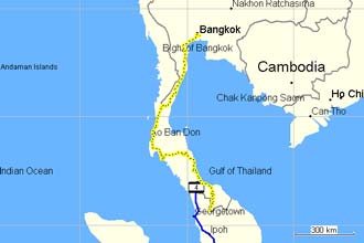 Route through Thailand; 24-04-2002 / 18-05-2002