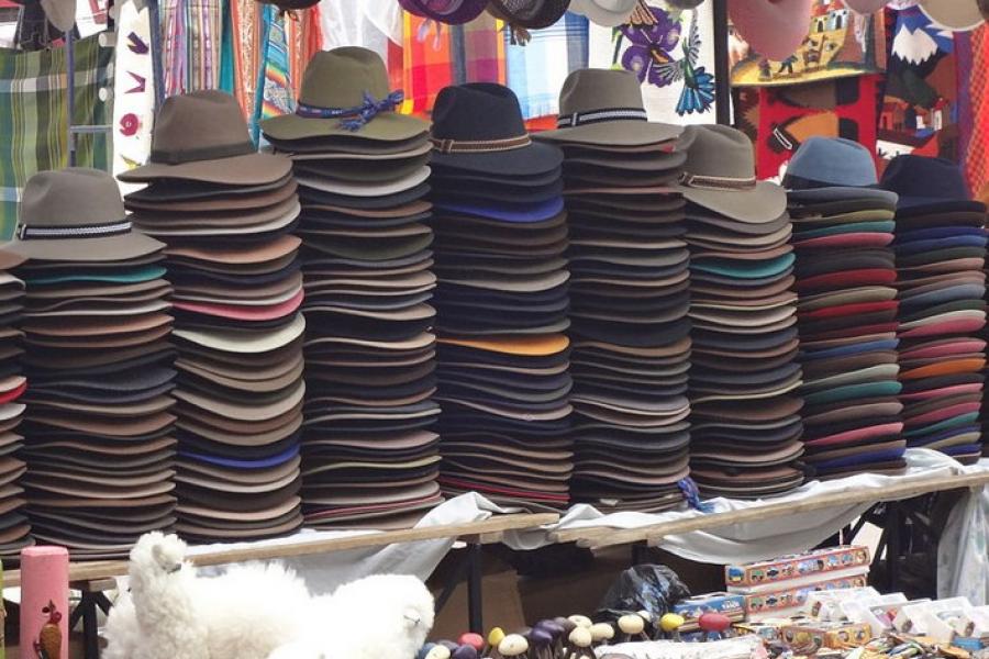 Artisan hats, Otavalo Market